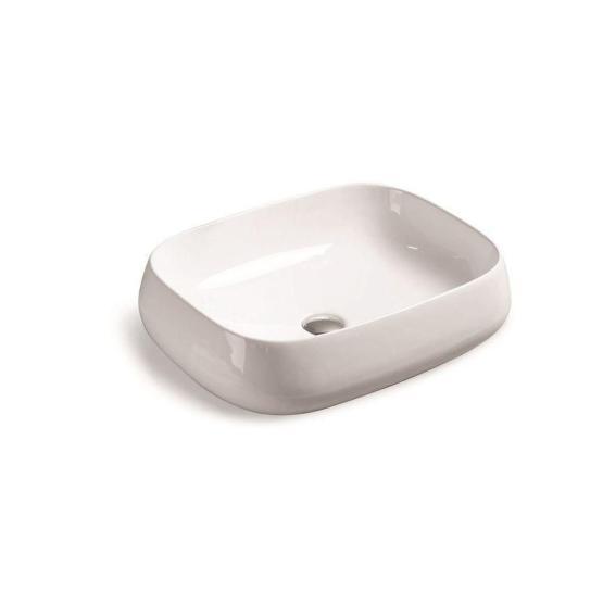 Раковина SantiLine SL-1045 56x42 на столешницу керамическая Белый