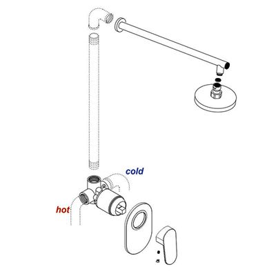 Смеситель для душа WasserKraft Donau 5351 хром
