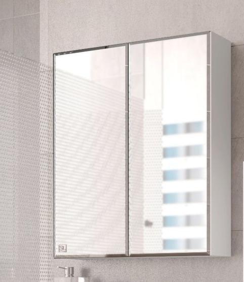 Зеркальный шкаф Style Line Elfante Амарант 600, белый без подсветки