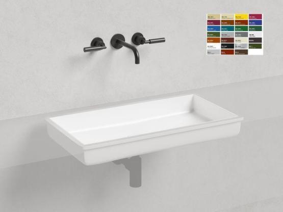 Раковина Salini MAREA 10 RAL S-Sense покраска RAL глянцевая 75x40 1802110GF встраиваемая