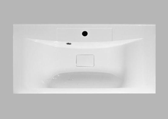 Раковина из искусственного мрамора,900x450x150 Белый BB900/450-LV-MR-PR