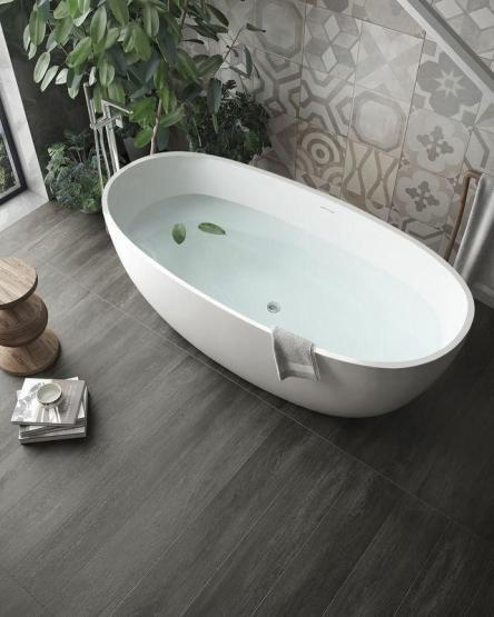 Ванна NT BAGNO NT308 PULSANTE 1700x750 искусственный камень белый матовый