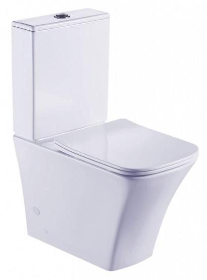 Унитаз напольный ESBANO CRISAN безободковый напольный белый 625x365x820.