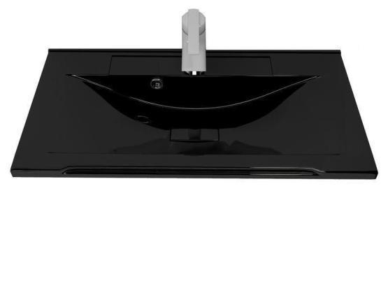 Раковина Marko Комфорт 80 черный металлик мебельная