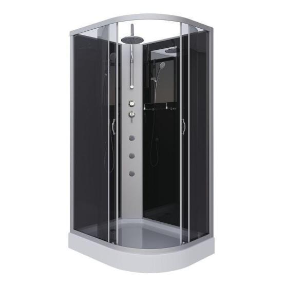 Душевая кабина Niagara NG-3512-14LBKTG 1200х800х2100-2400 низкий поддон 13см стекло тонированное