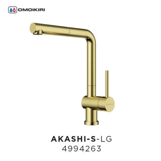 Смеситель Omoikiri Akashi-S-LG 4994263 светлое золото