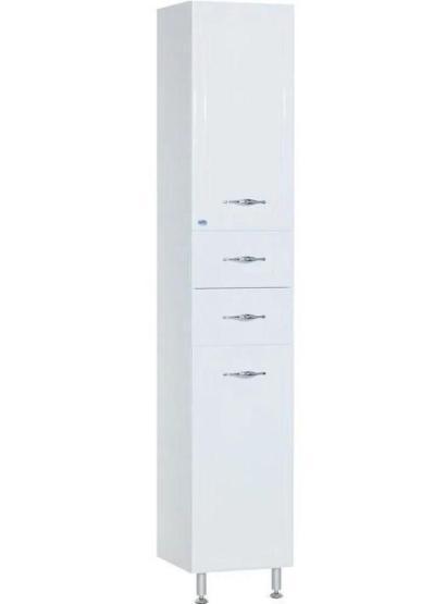 Пенал-35 Bellezza Стелла с 2 ящ. с б/к белый Н