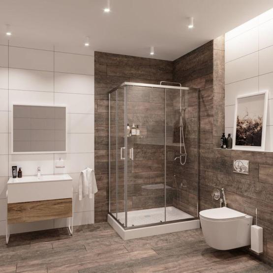 Душевой уголок Niagara Nova NG-6611-08 (120*90*190) прямоугольник, двери раздвижные