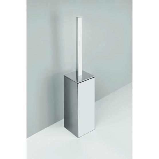 Туалетный ершик Colombo Basic Q В3706 с колбой, напольный h49.2см, пластик/хром