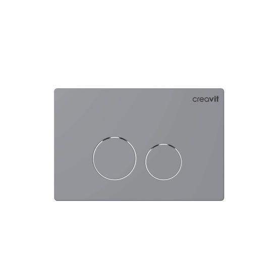 Кнопка для инсталляции CREAVIT TERRA серая матовая GP9002.00