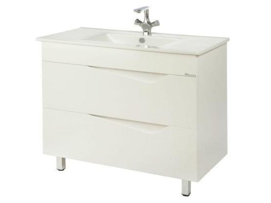 Тумба под раковину Bellezza Эйфория 105 напольная с 2 ящ. (Оскар) бежевая