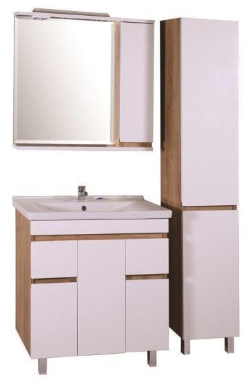 Тумба ASB-Mebel Марко 80-3.2 белый/дуб золотой