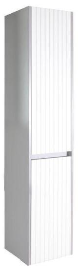 Пенал ASB-Mebel Мирано 35 Слоновая кость/Шиншилла серая напольный