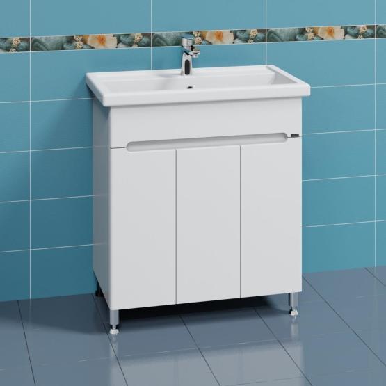 Тумба под раковину СаНта напольная  Лондон 80  3 дв. (ум.Фостер 80)