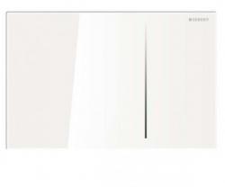 115.620.SI.1 Geberit Sigma 70 Смывная клавиша для двойного смыва, для бачков Sigma 12 см, белое стекло/алюминий