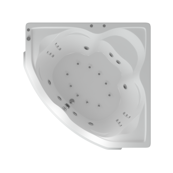 Ванна АКВАТЕК Сириус 164х164 НМ (пневматика)