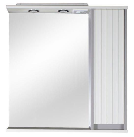 Зеркало ASB-Mebel Мирано 85 ПРАВОЕ Слоновая кость/Шиншилла серая