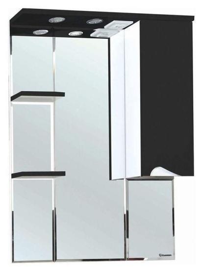 Зеркало-шкаф Bellezza Эйфория 80 R с подсветкой черный
