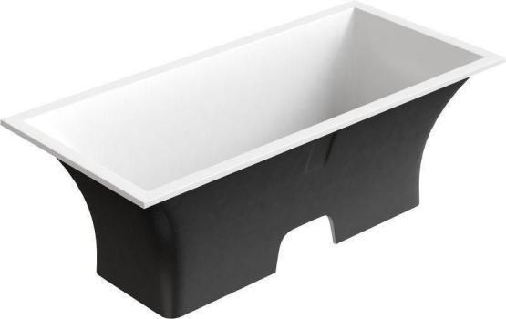 Ванна GOOD DOOR Мадрид 170х80 литьевой мрамор чёрный