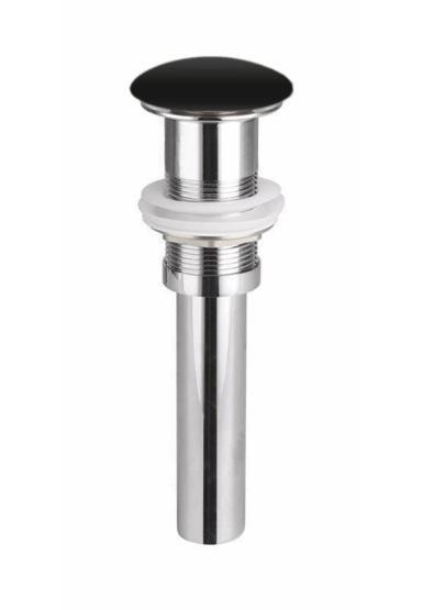 Донный клапан с керамической накладкой Ceramicanova CN2000MB, черный матовый, без перелива