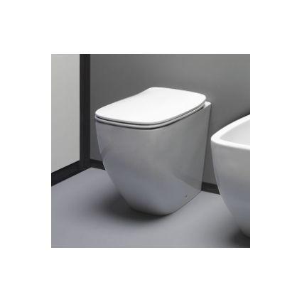 Унитаз приставной AXA WHITE JAM 3312601 NoRim безободковый напольный