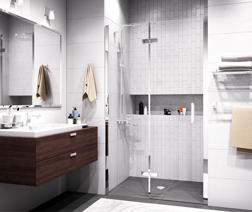 Душевая дверь WasserKraft Aller 10H05L 120 см, распашная, левая