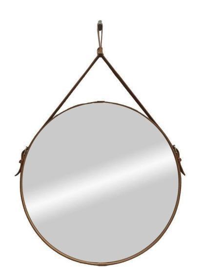 Зеркало Континент Ритц D 650 на ремне из натуральной кожи коричневого цвета