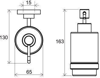 Дозатор для жидкого мыла Ravak Chrome CR 231 X07P223 (стекло)