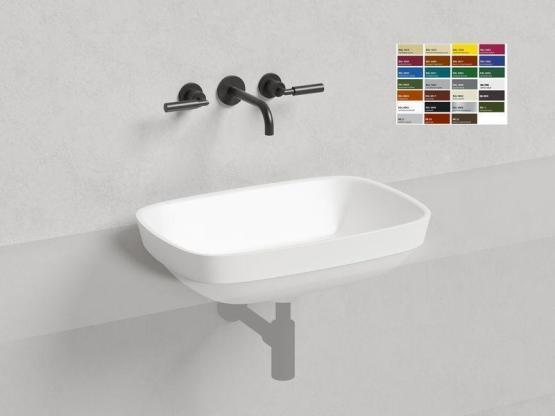 Раковина Salini MAREA 02 S-Sense покраска RAL глянцевая 60x40 1802102GF полувстраиваемая