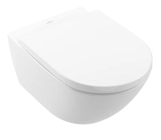 Унитаз Villeroy Boch Subway 3.0 4670TS01 370х560, с крышкой-сиденьем 9M78S101, цвет Альпийский белый