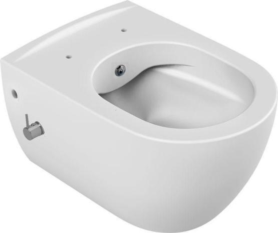 Унитаз подвесной с функцией биде Boheme Bianco 963-2-WM Белый глянец (без крышки) с однопозиционный смеситель