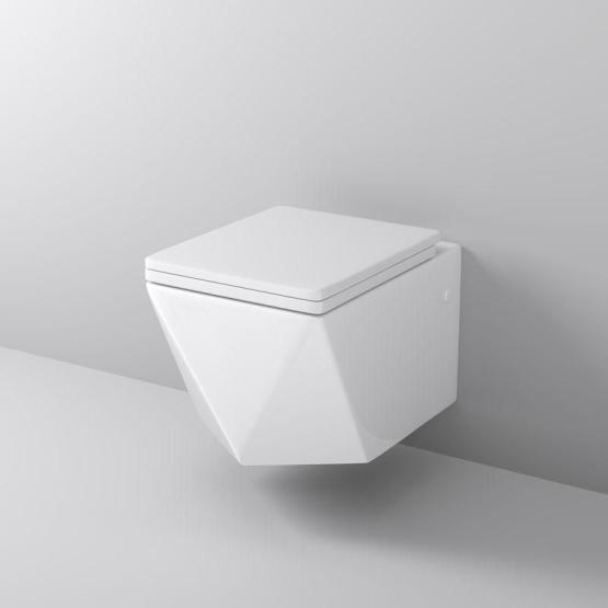 Унитаз Grossman GR-4481 Cristal (520*360*350) подвесной Безободковый с толстой крышкой