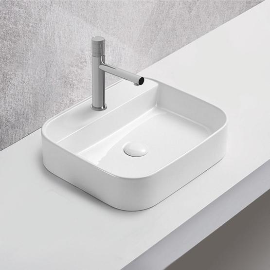 Раковина Vincea VBS-50550, 500*400*110, накладная, цвет белый фарфор