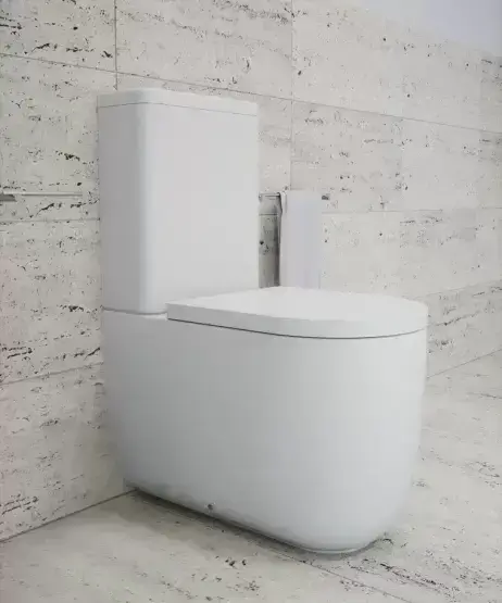 Унитаз Bien VOKHA напольный безободковый сиденье микролифт, цвет белый матовый MDKD063N1VP0W6SZ0