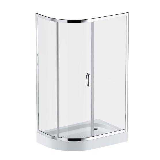 Душевой уголок 120x80 см, без поддона AM.PM Like W83G-302U120CT стекло прозрачное, профиль глянцевый хром