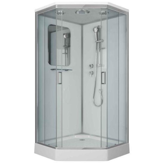 Душевая кабина Niagara Premium NG-6001-01D (900х900х2200) низкий поддон(16 см) стекло ПРОЗРАЧНОЕ