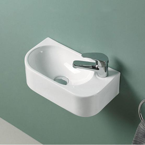 Раковина Vincea VBS-506R, 400*215*120, подвесная, цвет белый, правая фарфор