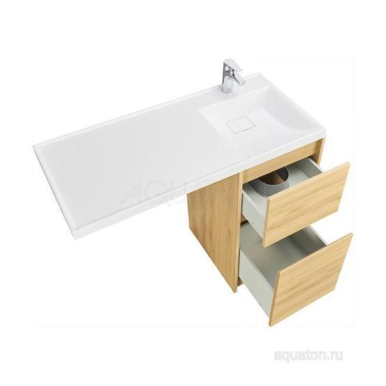 Тумба под раковину AQUATON Лондри 40 Дуб Сантана без фасада 1A267001LH0C0
