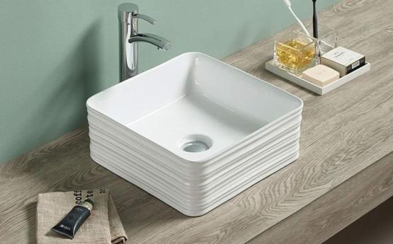 Раковина Ceramalux Серия N W1531A 38x38 на столешницу