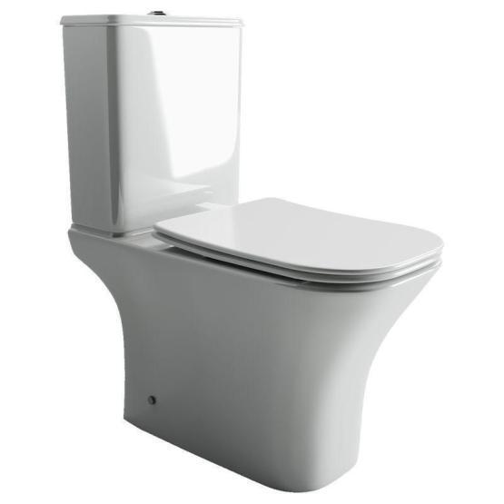 Унитаз Ceramicanova Alfa CN9002 безободковый напольный микролифт