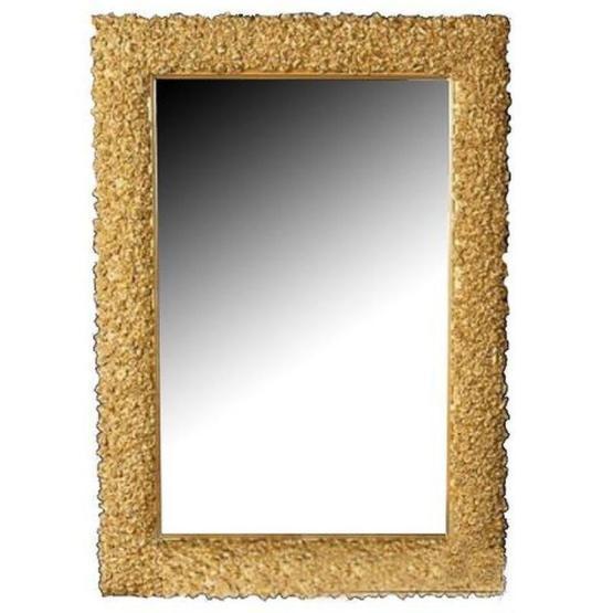 Зеркало Boheme Rose прямоугольное 85х110 548, золото без подсветки