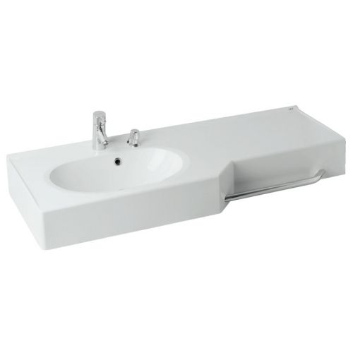 Акватон раковина Отель 127 см левая с навесами цвет белый