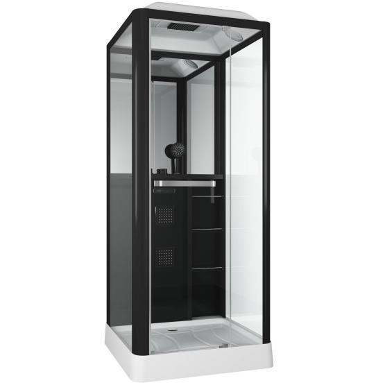 Душевая кабина GROSSMAN GR221 (90x90x225) гидромассажная с радио