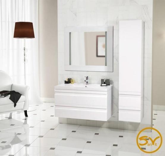 Тумба SANVIT ТЕМА 120 подвесная Белый без раковины