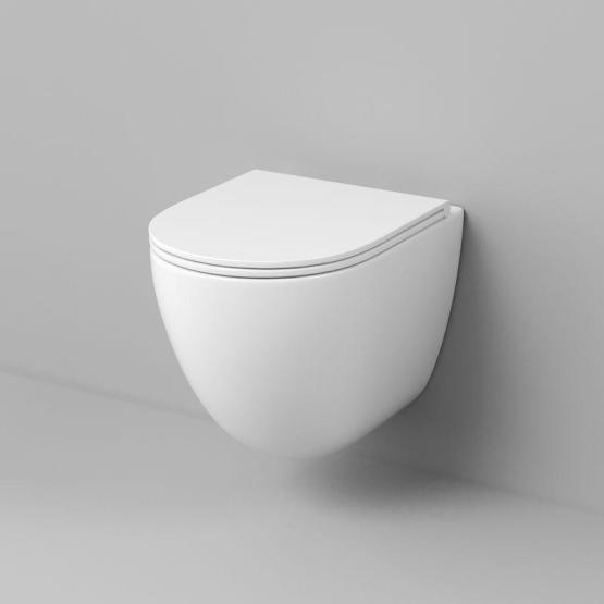 Унитаз подвесной ТОРНАДО Grossman GR-4455SQC безободковый, закрытое дно 49.5x36x39