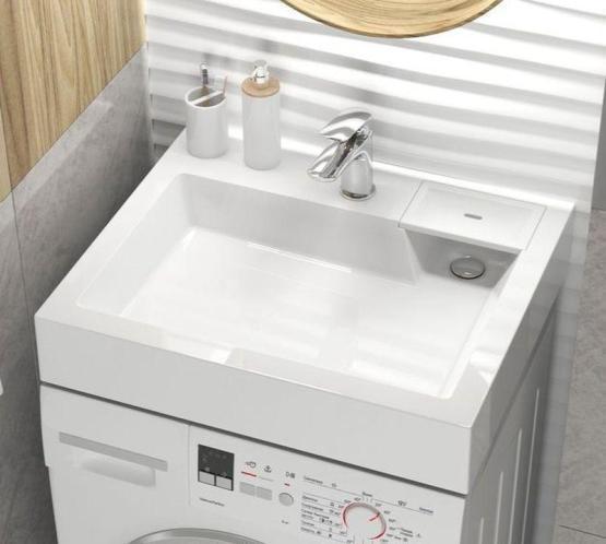 Раковина над стиральной машиной Uperwood Vission, 60*50 см, белая глянцевая