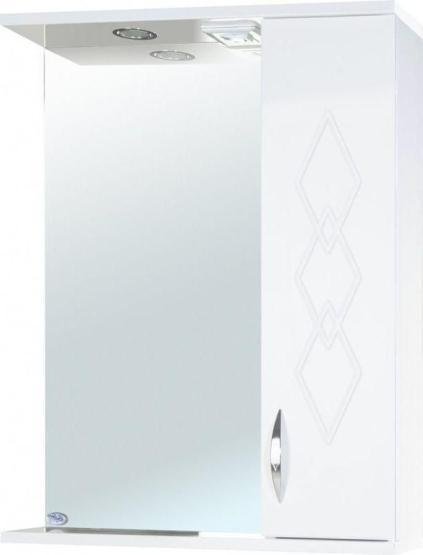 Зеркало-шкаф Bellezza Элеганс 50 R с подсветкой белый