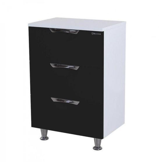 Тумба под раковину Bellezza Лагуна 50 напольная с 3 ящ. черная