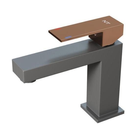 Смеситель NT BAGNO NT9001GG ADIGO GG для раковины серый матовый