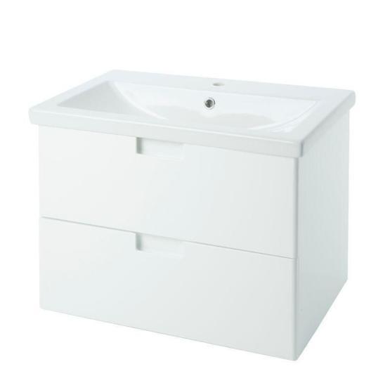 Тумба под раковину BELLEZZA Пегас-100 подвесная с 2 ящ. Белый